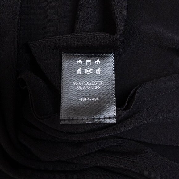 Norma Kamali Sweetheart Side Drape Dress Midi Black - Picture 4 of 13